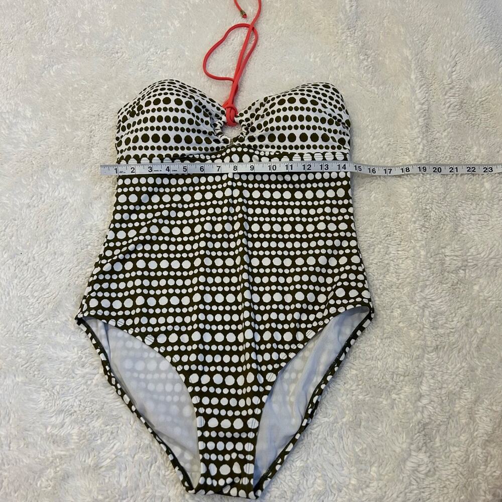Boden Women’s Sz 12 One Piece Swimsuit Polka Dot Multicolor Preppy Summer Resort - Picture 4 of 7
